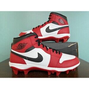 Air Jordan 1 Mid Alpha Menace "Chicago" Football Cleats Men’s Size 13 FJ6805-106
